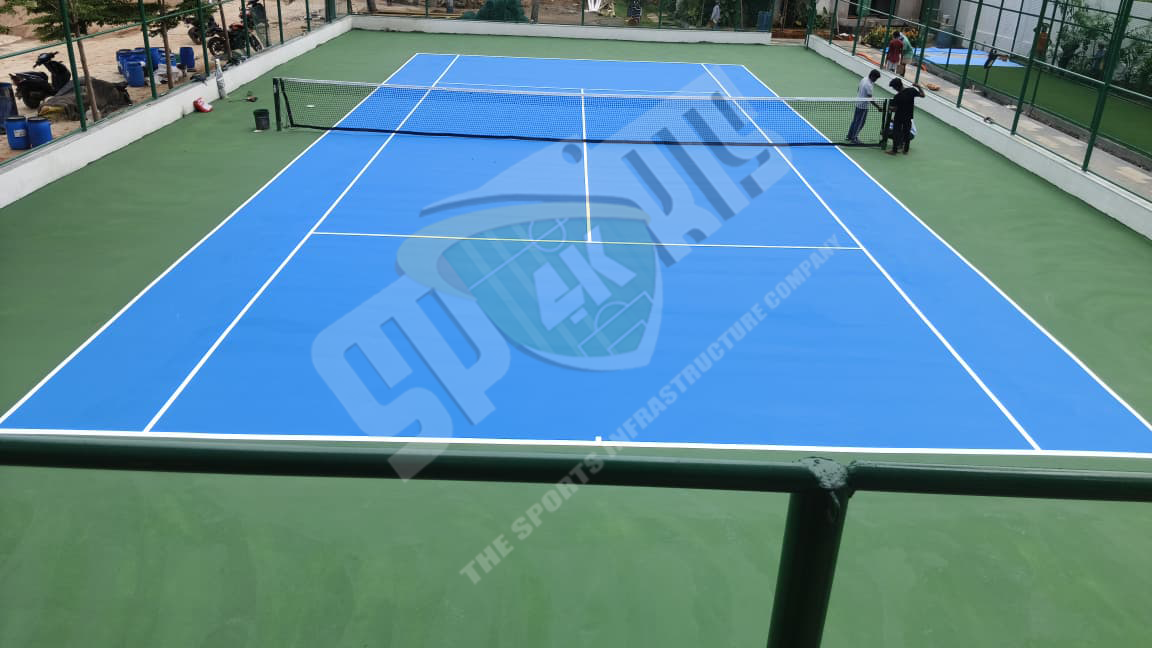 Tennis Court construction